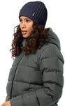 Jack Wolfskin Unisex Rib Knit Beanie-M&uuml;tze, Schwarz, Einheitsgr&ouml;&szlig;e EU