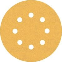 Bosch 50x EXPERT C470 Schleifblatt mit 8 L&ouml;chern (f&uuml;r Farbe auf Holz, Hartholz, &Oslash;