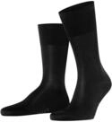 FALKE Herren Socken Tiago M So Fil d&Eacute;cosse Baumwolle einfarbig 1 Paar, Schwarz Black