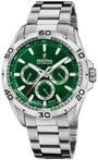 Festina Herren Uhr Analog aus Edelstahl 316L Silber - Quarzwerk - Kalender -