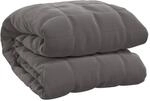 vidaXL Gewichtsdecke Grau 122x183 cm 9 kg Stoff