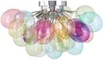 Lucande Deckenlampe Diborah (Design, Modern) aus Glas (6 flammig G9) -...