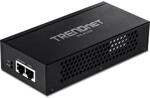 TRENDnet, TPE-215GI, 2,5G PoE+ Injektor, PoE (15,4 W) oder PoE+ (30 W), wandelt einen