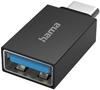 Hama USB OTG Adapter, USB C Stecker – USB A Buchse (Adapter zum Anschluss von...
