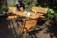 acamp Gartenm&ouml;belset Lindau 2X Klappsessel 57434 1x Klappbank 57435 1x Tisch...