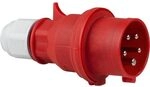 as - Schwabe CEE Stecker 400V/16A/5-polig - Rot, 61420 - Made in Germany