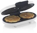 Trebs Waffeleisen 13120 - Doppelwaffeleisen - Herzform - 5 Temperaturstufen -