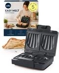 Wilfa EASY MELT Sandwichmaker 1000 W | Extra gro&szlig;e muschelf&ouml;rmige Platten I