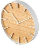 YAMAZAKI 4109 RIN Wanduhr, wei&szlig;, Stahl/Sperrholz, minimalistisch, 4,2 x 26,5 x 26,5