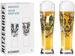 RITZENHOFF 3481004 Weizenbierglas 500 ml - 2er Set - Serie Brauchzeit Set Nr. 4, 2