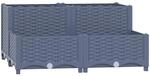 vidaXL Hochbeet Blumenkasten Gartenbeet Pflanzkasten Gem&uuml;sebeet Pflanzbeet Fr&uuml;hbeet
