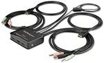 StarTech.com SV211HDUA4K KVM Switch HDMI (2 Port, mit 1,2m Kabeln, OS unabh&auml;ngig,