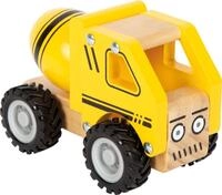 small foot Betonmischer, Spielfahrzeug f&uuml;r Kinder aus Holz, mit gummierten R&auml;dern,