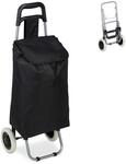Relaxdays Einkaufstrolley, klappbar, 25 L Einkaufstasche mit Rollen, bis 10 kg