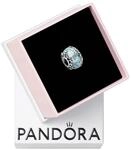 PANDORA Winterblaue Schneeflocke Murano-Charm aus Sterling Silber mit blauem