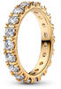PANDORA Timeless Funkelnde Reihe Ewigkeits-Ring aus 14 Karat vergoldeter