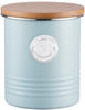 Typhoon Living Collection Tee, Pastellblau, 1 Liter Vorratsbehälter, Stahl, Holz,