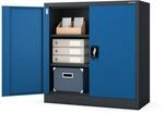 Jan Nowak Aktenschrank B&uuml;roschrank Metall, abschlie&szlig;bar, 93x90x40 cm 