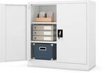Jan Nowak Aktenschrank B&uuml;roschrank Metall, abschlie&szlig;bar, 93x90x40 cm 