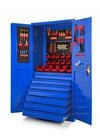 Jan Nowak Werkzeugschrank Metall mit 7 Schubladen, Lochwand, 185x92x50 cm 