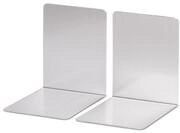 MAUL Buchst&uuml;tze Aluminium 2er Set Silber Kratzfest gl&auml;nzend f&uuml;rs B&uuml;ro