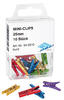 Wedo 542510 Klemmer Miniclip Kunststoff (in Klarsichtdose, 25 mm) 10 Stück, farbig