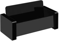 Wedo 634401 Visitenkartenhalter Black Office Acrylglas, f&uuml;r Karten bis 9 cm Breite