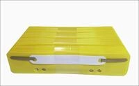 FILE PP Heftstreifen mit Kunststoffdeckleiste-gelb, Polypropylen, 16x32x21,