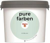 Alpina pure farben Wandfarbe &ndash; Eisblau &ndash; strapazierf&auml;hige und atmungsaktive