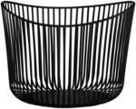 blomus Aufbewahrungskorb -MODO- | Schwarz | 32L x 32B x 23H cm | Gitterkorb 
