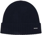 Joop! Herren warme Strickm&uuml;tze aus 100% Kaschmir, Navy