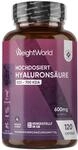 WeightWorld Hyaluron Kapseln 600mg - 120 Hyaluronic Acid Capsules