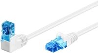 Goobay 51534 CAT 6A Patchkabel, 90 Grad Stecker, Netzwerkkabel, Ethernet,