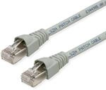 TELEG&Auml;RTNER Patchkabel S/FTP, Kat.6A, LSOH, grau, 2,5 m
