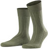 FALKE Herren Socken Teppich Im Schuh M SO Wolle einfarbig 1 Paar, Grün (Herb 7754),