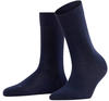 FALKE Damen Socken Sensitive London W SO Baumwolle mit Komfortbund 1 Paar, Blau (Dark