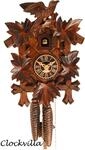 Original Schwarzw&auml;lder Geschnitzte Kuckucksuhr von Clockvilla mechanisch Vogel neu