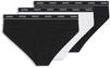 HUGO Damen Triplet Brief Stripe Dreierpack Slips aus Stretch-Baumwolle mit Logo-Bund