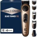 King C. Gillette Elektrischer Bartschneider Herren PRO, Schwarz/Kupfer | Bart