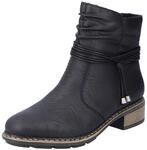 Rieker Damen Stiefel 77263-00 schwarz Gr. 39
