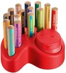 STABILO - Buntstift, Wasserfarbe & Wachsmalkreide - woody 3 in 1 | Premium Tischset,