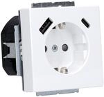 Busch-Jaeger 20 EUCB2USBAC-84 SCHUKO USB-A+C Steckdose Safety+ | Studiowei&szlig;