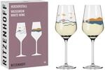 RITZENHOFF 6171001 Wei&szlig;weinglas 300 ml - Serie Herzkristall - 2er Set mit Motiv in