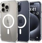 Spigen f&uuml;r iPhone 15 Pro Max Ultra Hybrid MagFit H&uuml;lle [Anti-Yellowing] Case
