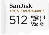 SanDisk High Endurance microSDXC Speicherkarte 512 GB + Adapter (F&uuml;r Dash-Cams und