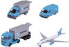 Majorette - Maersk Transport-Fahrzeuge (Geschenkset) - 4 Modellfahrzeuge aus Metall