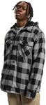 Brandit Lumber Check Shirt Hooded, Gr&ouml;&szlig;e:XL, Farbe:Charcoal-Schwarz
