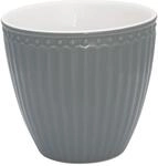 GreenGate STWMLAAALI8206 Alice Mini Latte Cup Stone Grey &Oslash; 7 cm (1 St&uuml;ck)