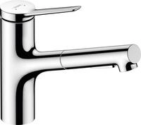 hansgrohe Zesis M33 - K&uuml;chenarmatur mit Metall Brause ausziehbar, 2...