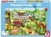 Schmidt Spiele 56003 Fröhlicher Bauernhof, 100 Teile Kinderpuzzle